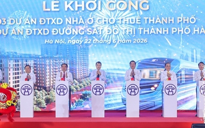 Thủ tướng dự lễ khởi công 5 tuyến đường sắt, 3 dự án nhà ở cho thuê tại Hà Nội với tổng vốn hơn 1,3 triệu tỷ đồng