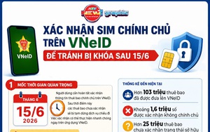 NewZgraphic: Xác nhận sim chính chủ trên VNeID để tránh bị khóa sau 15/6