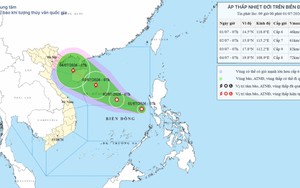 Áp thấp nhiệt đới trên Biển Đông có khả năng mạnh lên thành bão số 1