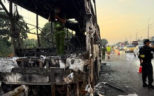 Cháy xe khách tại Đồng Nai trong đêm, 7 người tử vong