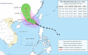 Bão Noul mạnh cấp 11 trên Biển Đông, ít khả năng ảnh hưởng trực tiếp đất liền Việt Nam