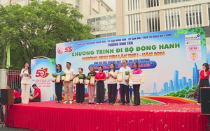 Phường Bình Tiên phát động đi bộ đồng hành, chung tay chăm lo an sinh xã hội