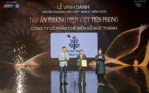 Công ty Cổ phần Chế biến Gỗ Đức Thành được vinh danh “Dấu ấn Thương hiệu Việt Tiên phong”