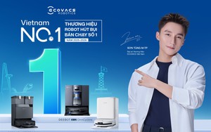 ECOVACS được ghi nhận là thương hiệu robot hút bụi bán chạy số 1 tại Việt Nam (giai đoạn 2025 - 2026)