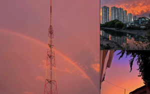 Chiều 9/9, TP. Hồ Chí Minh khoác lên mình một “chiếc áo” màu hoàng hôn thật đẹp