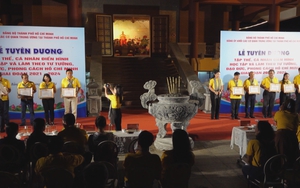 Lễ tuyên dương các tập thể, gương cá nhân điển hình trong học tập và làm theo tư tưởng, đạo đức, phong cách Hồ Chí Minh giai đoạn 2021 - 2024