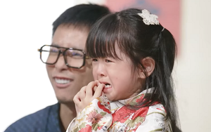 Bona khóc mếu máo khi ba Hưng bị phạt... đánh đòn