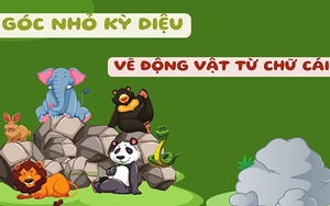 Vẽ sáng tạo động vật từ chữ cái