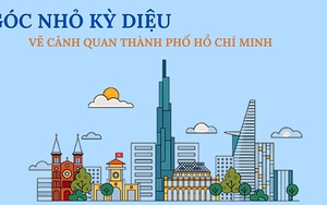 Vẽ tranh các công trình biểu tượng của Thành phố Hồ Chí Minh