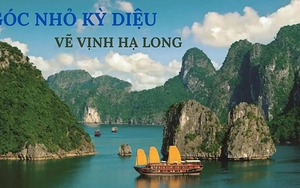 Vẽ tranh Vịnh Hạ Long