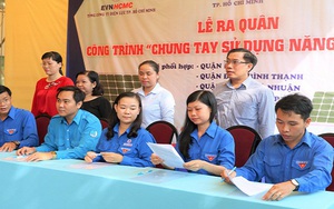 Ra quân thực hiện công trình "Chung tay sử dụng năng lượng xanh"