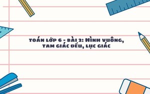 Toán lớp 6 - Bài 2: Hình vuông, tam giác đều, lục giác