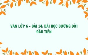 Văn lớp 6 - bài 14: Bài học đường đời đầu tiên