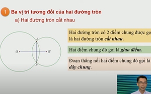 Toán lớp 9 - Bài 2: Vị trí tương đối của hai đường tròn