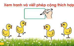 Toán lớp 1 - Bài 35: Phép cộng (Tiết 2)