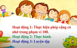 Toán lớp 2 - Bài 38: Phép cộng có nhớ trong phạm vi 100