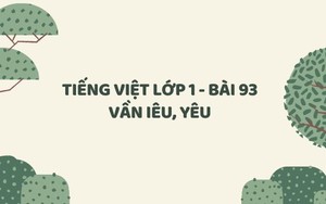 Tiếng Việt lớp 1 - Bài 93: Vần iêu, yêu
