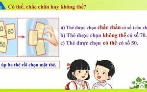 Toán lớp 2 - Bài 47: Có thể, chắc chắn và không thể
