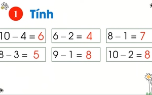 Toán lớp 1 - Bài 47: Trừ bằng cách đếm bớt (Tiết 2)