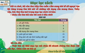 Tiếng Việt lớp 2 - Bài 100: Đọc "Mục lục sách"