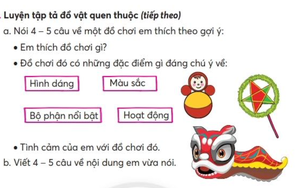 Tiếng Việt lớp 2 - Bài 102: Luyện tập và tả đồ vật quen thuộc