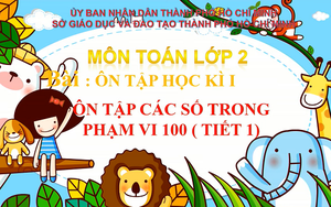 Toán lớp 2 - Bài 52: Ôn tập Học kỳ 1