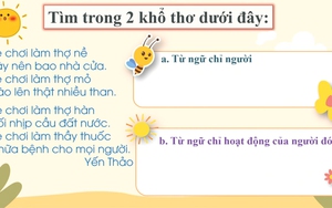 Tiếng Việt lớp 2 - Bài 105: Từ chỉ người, hoạt động và đặt câu hỏi "Ở đâu?"