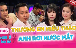 Anh trai bật khóc vì thương em hiếu thảo