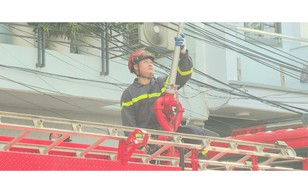 Phường Diên Hồng diễn tập chữa cháy và cứu nạn tại khu dân cư