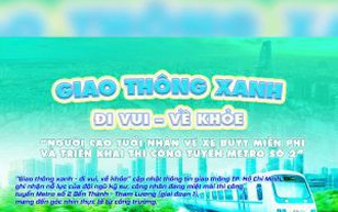 Giao thông xanh - đi vui, về khỏe: Người cao tuổi nhận vé xe buýt miễn phí và triển khai thi công tuyến metro số 2