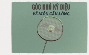 Góc nhỏ kỳ diệu: Học vẽ môn cầu lông