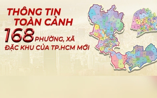 Tra cứu nhanh 168 phường, xã, đặc khu TP.HCM mới