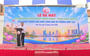 TP. Hồ Chí Minh biến đất trống thành không gian sinh hoạt cộng đồng kết hợp Trạm Công dân số