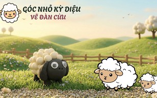 Góc nhỏ kỳ diệu: Vẽ đàn cừu 3D