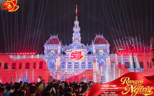 3D Mapping thắp sáng dấu mốc 50 năm Thành phố mang tên Bác