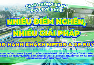 Giao thông xanh – đi vui, về khỏe: “Nhiều điểm nghẽn, nhiều giải pháp cho hành khách metro và xe buýt”