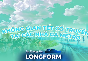 Không gian Tết cổ truyền tại các nhà ga Metro