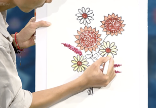 Góc nhỏ kỳ diệu: Sáng tạo nghệ thuật với màu nước và tăm bông