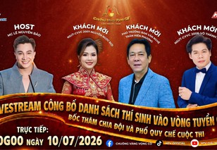 Trực tiếp: Công bố danh sách thí sinh vào vào Tuyển chọn Chuông vàng vọng cổ 2026