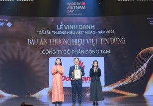 Dongtam Group đón nhận danh hiệu “Dấu ấn Thương hiệu Việt Tin Dùng” năm 2026