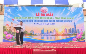 TP. Hồ Chí Minh biến đất trống thành không gian sinh hoạt cộng đồng kết hợp Trạm Công dân số