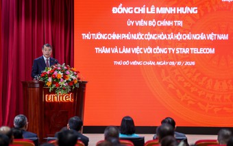 Thủ tướng Lê Minh Hưng: “Viettel tại Lào đã trở thành một biểu tượng của tình hữu nghị 2 nước”