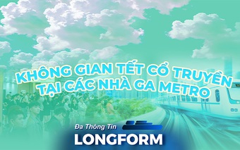 Không gian Tết cổ truyền tại các nhà ga Metro