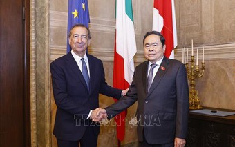 Chủ tịch Quốc hội Trần Thanh Mẫn tiếp Thị trưởng thành phố Milan, Italy