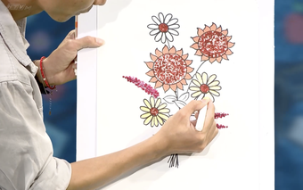 Góc nhỏ kỳ diệu: Sáng tạo nghệ thuật với màu nước và tăm bông