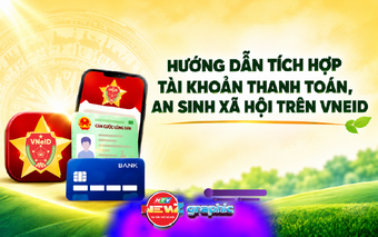 NewZgraphic: Hướng dẫn tích hợp tài khoản thanh toán, an sinh xã hội trên VNeID