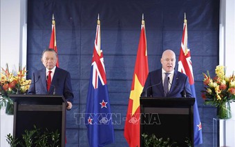 Tổng Bí thư, Chủ tịch nước Tô Lâm và Thủ tướng New Zealand gặp gỡ báo chí