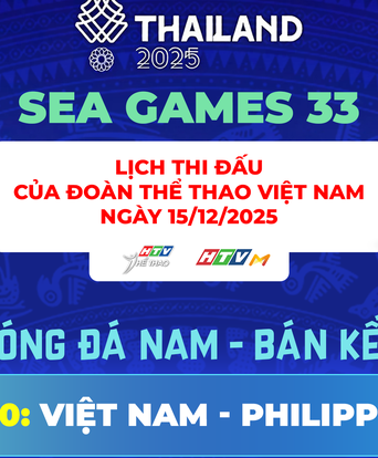 Trực tiếp Bán kết bóng đá nam: Việt Nam - Philippines tại SEA Games 33