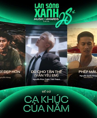 Làn Sóng Xanh 2025 chính thức công bố đề cử: Dấu ấn bản sắc và sự bứt phá của nền nhạc Việt