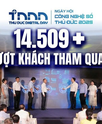 Lần đầu tiên tại Metro, Ngày hội Công nghệ số Thủ Đức - Thu Duc Digital Day 2025 thu hút hơn 14.509 lượt khách tham gia